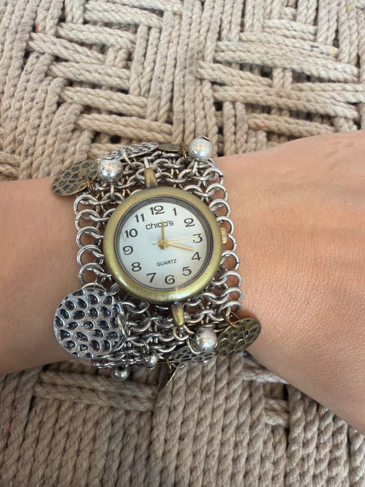 Chicos Watch, Silver/bronze, One Size, Used - Excellent