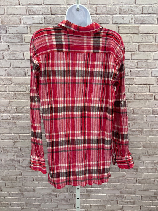Ralph Lauren Shirt, Pink plaid, XL, Used - Good