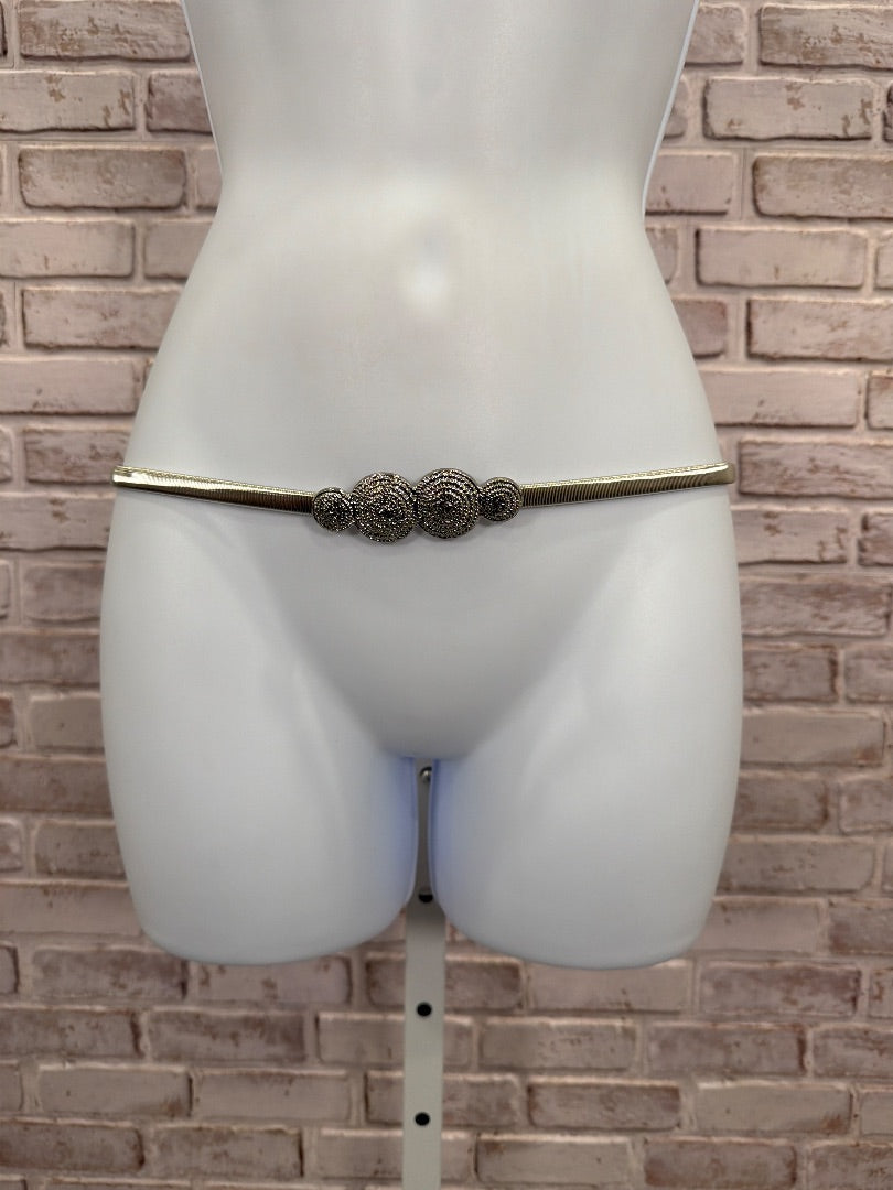 Various Belt, Silver, One Size, Used - Good
