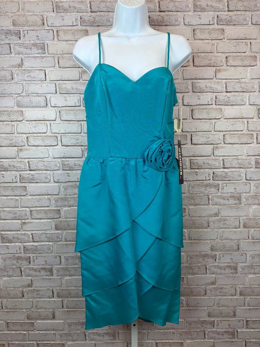 Glenrob Dress – Glenrob Vintage Rosette Dress, Turquoise, 12, New With Tags [Live 2.15]