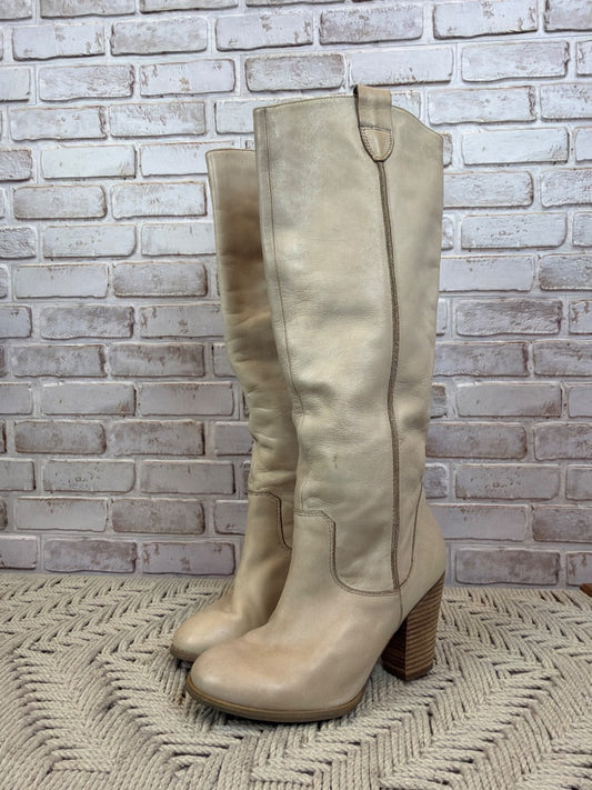 Aldo Boots, Cream, 8.5, Used - Good