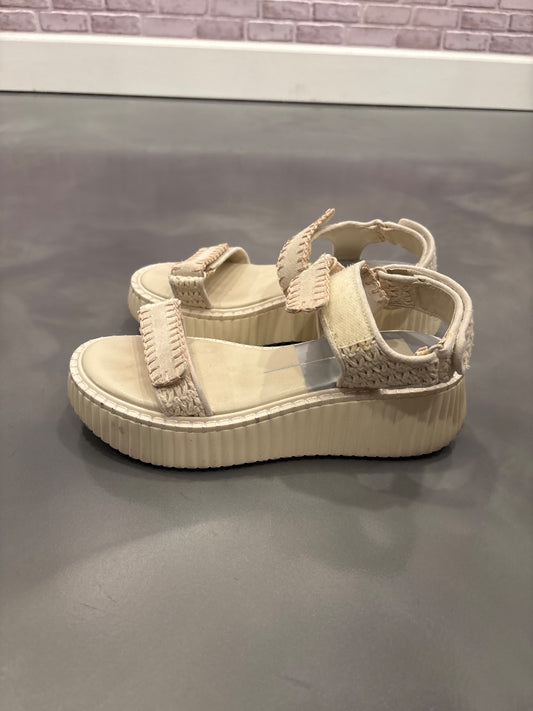 Dolce Vita Sandals, Cream, 7, Used - good