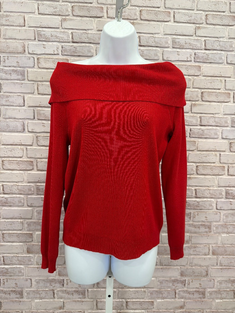 Olive & Oak Sweater, Red, Medium, Used - Good