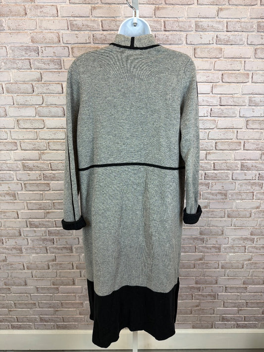 Tahari Wool blend Jacket, Grey/black, Small, Used - Good