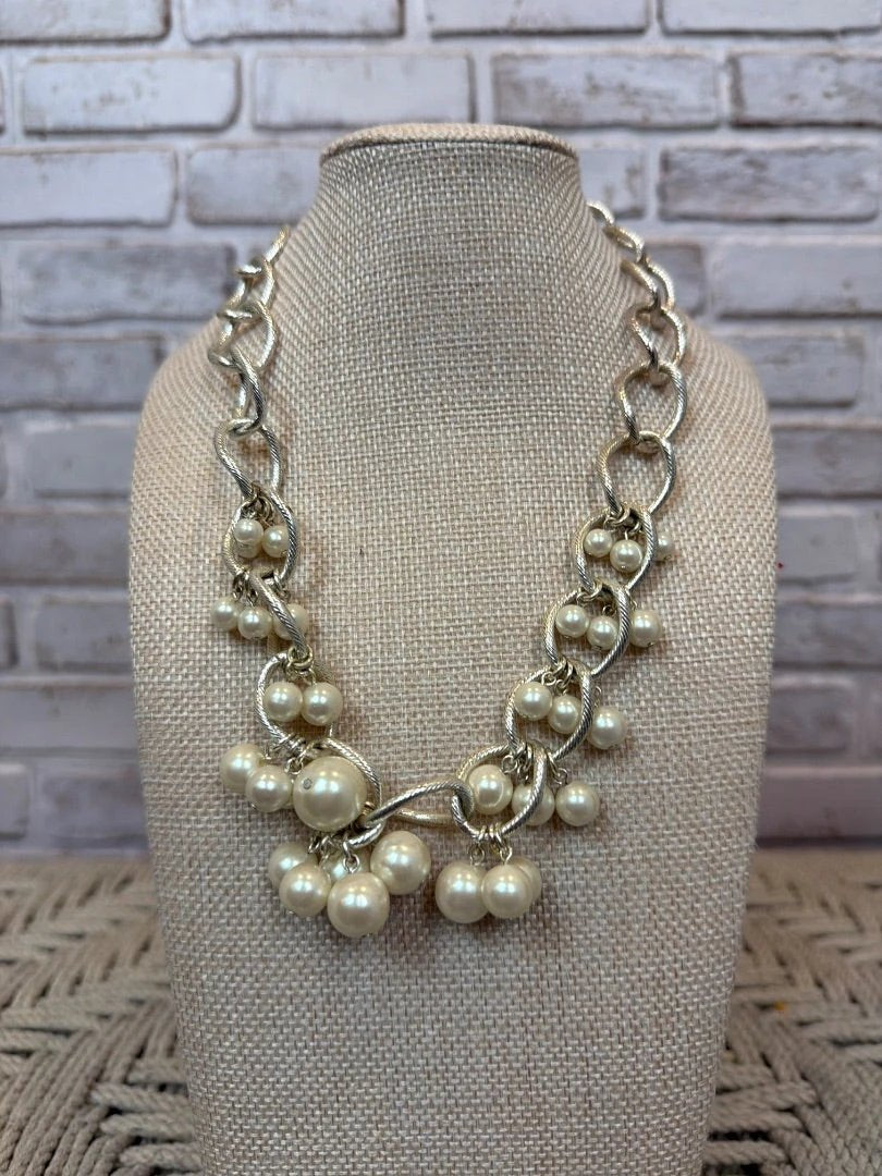 Various Necklace – Silver, White, Size One Size – Excellent Condition