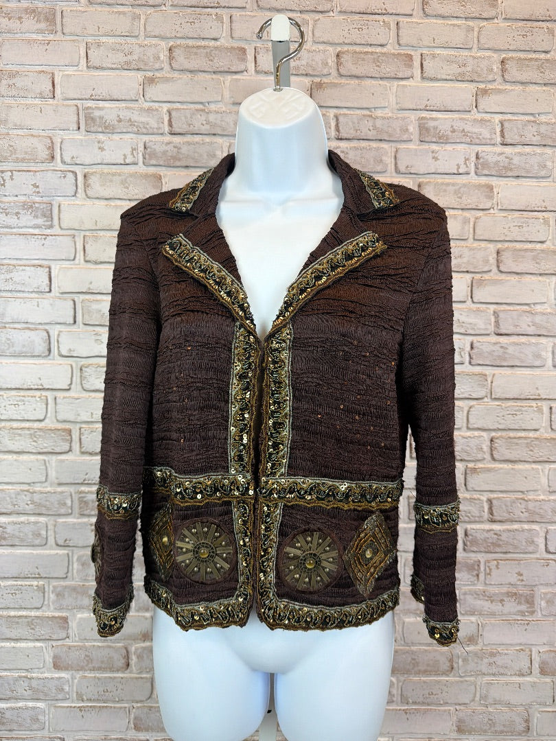 Alberto Makali Jacket, Brown multi, Medium, Used - Good