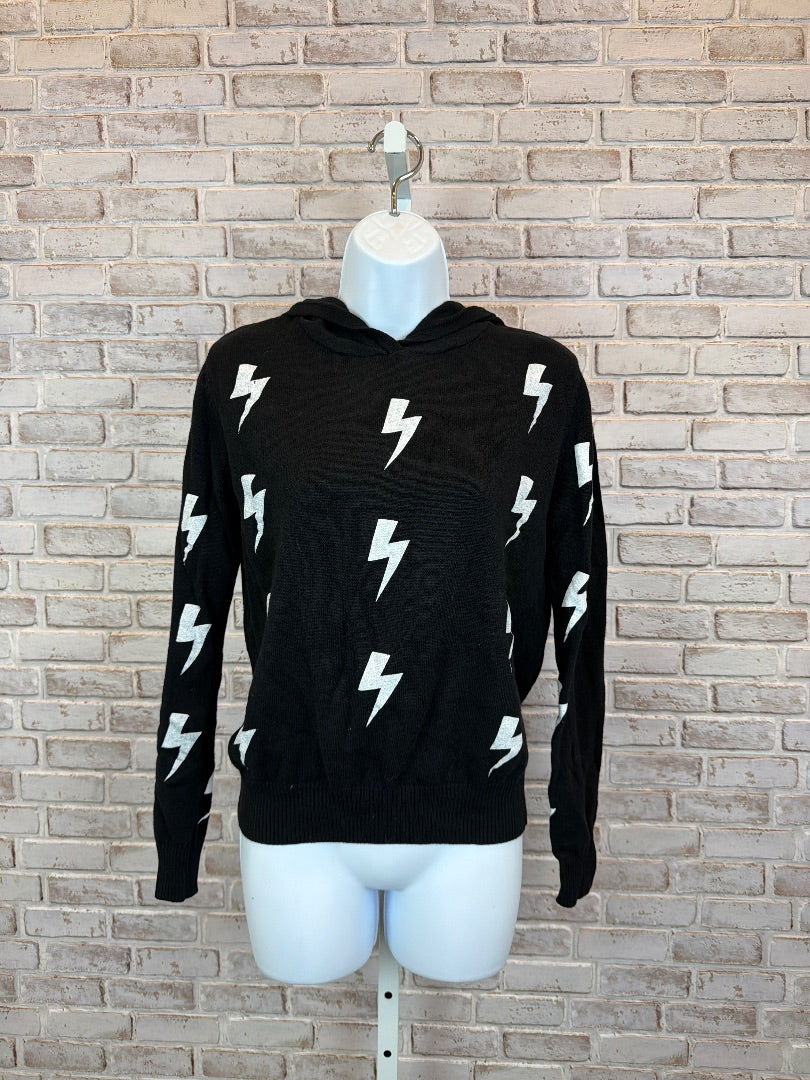 Aqua Sweatshirt, Black/white, XS, Used - Good