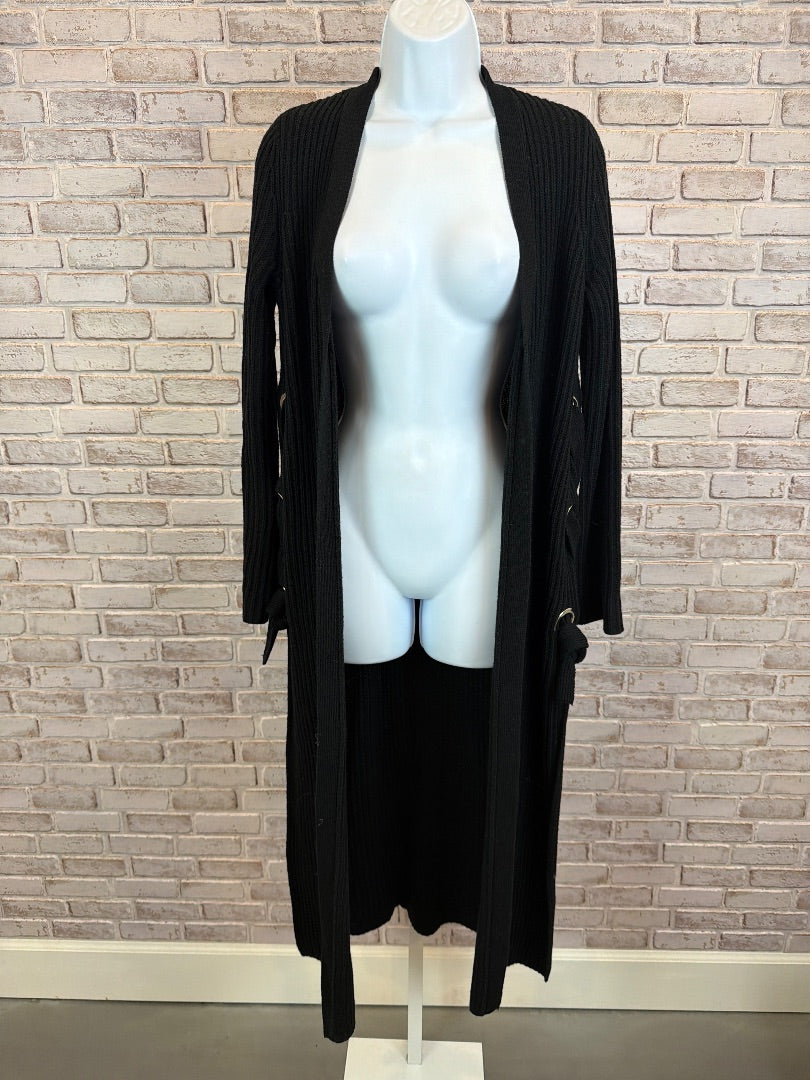 Max Studio Sweater Cardigan, Black, Small, Used - Good