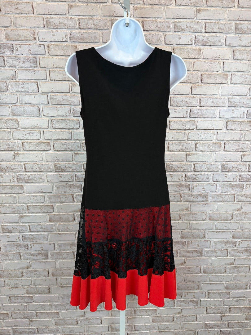 Joseph Ribkoff Dress, Black/red, 6, Used - Excellent