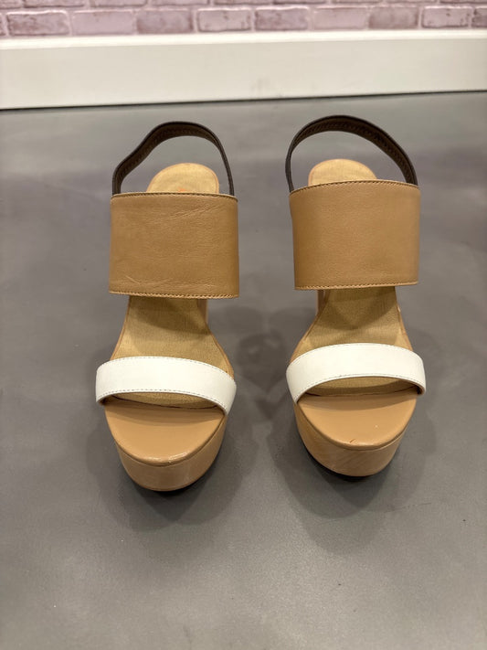 Levity Heels, Tan/white, 8.5, Used - Good