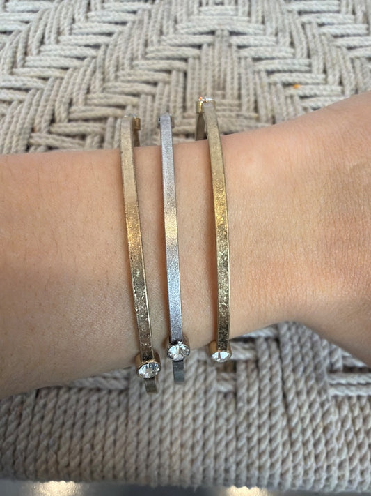 Various Bangle Set, Silver/gold, One Size, Used - Excellent