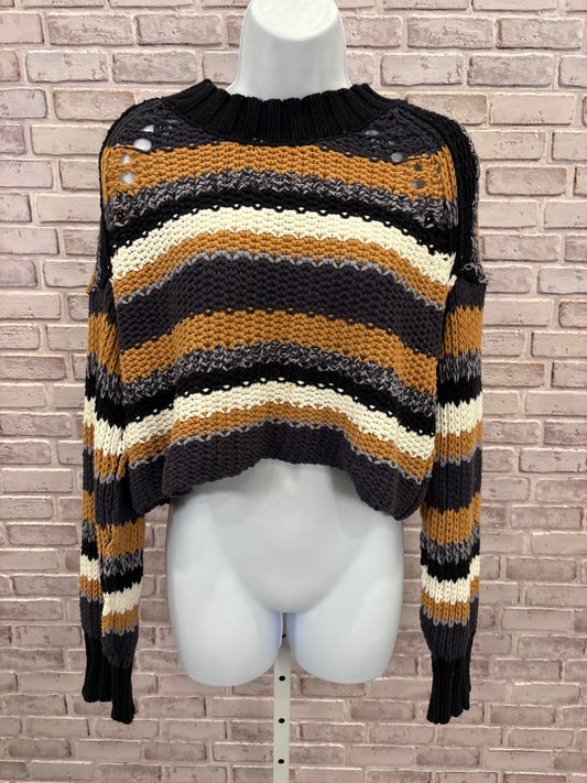 Free People Sweater, Navy/yellow/white, Small, Used - Good