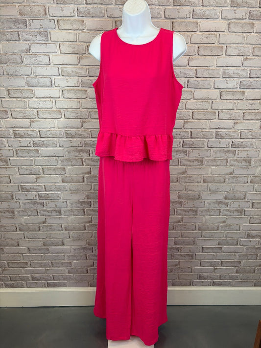 Dokotoo Matching Clothing Set, Hot pink, Medium, Used - Excellent