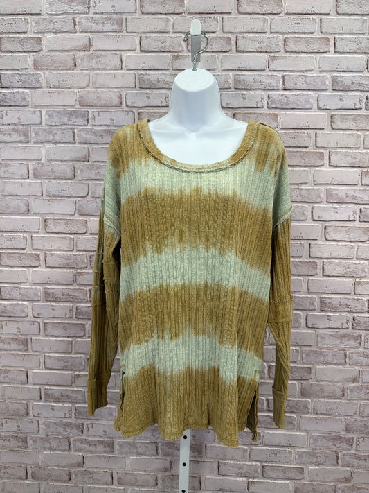 We the Free Shirt, Brown/green tie dye, XS, Used - Good