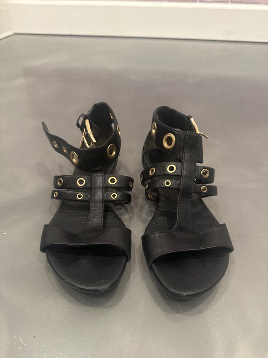 Cole haan sandals, Black/gold, 6, Used - Good