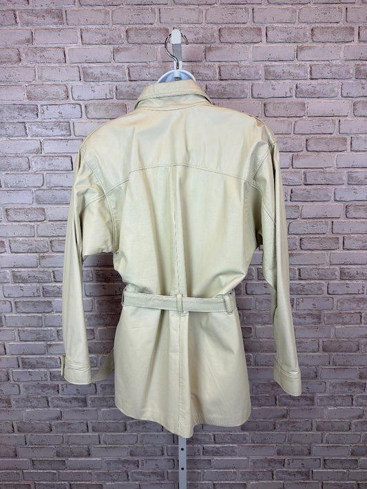 Gaby’s Leather Factory Jacket, White, Large, Used - Good