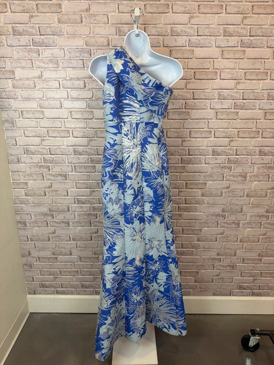 Donna Karan New York Gown - Blue Metallic, Size 2 - New With Tags