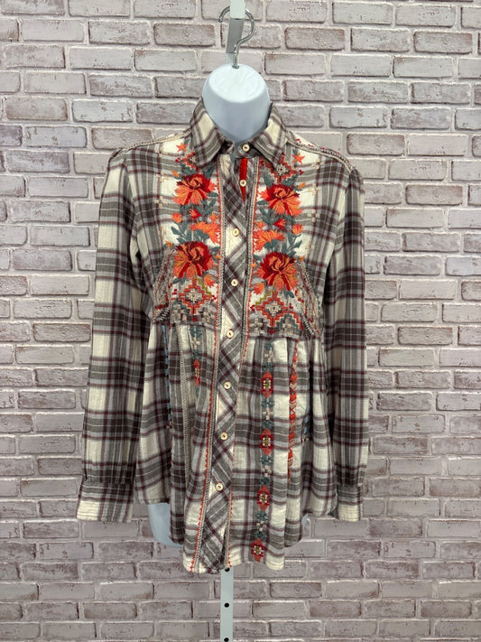 Johnny Was Shirt, Multi, XS, Used - Good