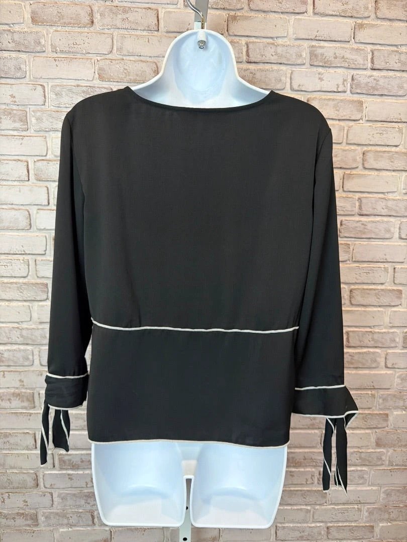 Zara Top - Blouse – Zara Blouse, Black/white, Small, Used - Good
