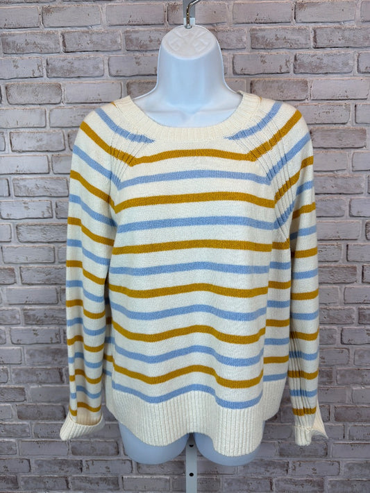 Loft Sweater, Multi stripes, Medium, New With Tags