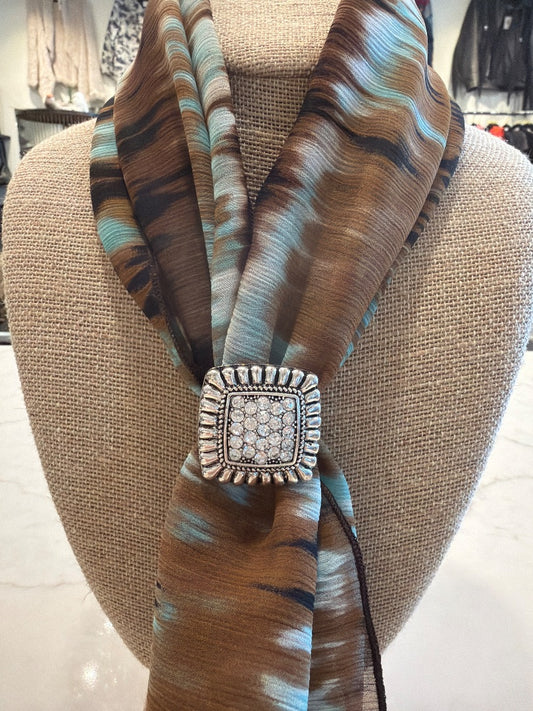 Various Scarf ring, Silver, One Size, Used - Good