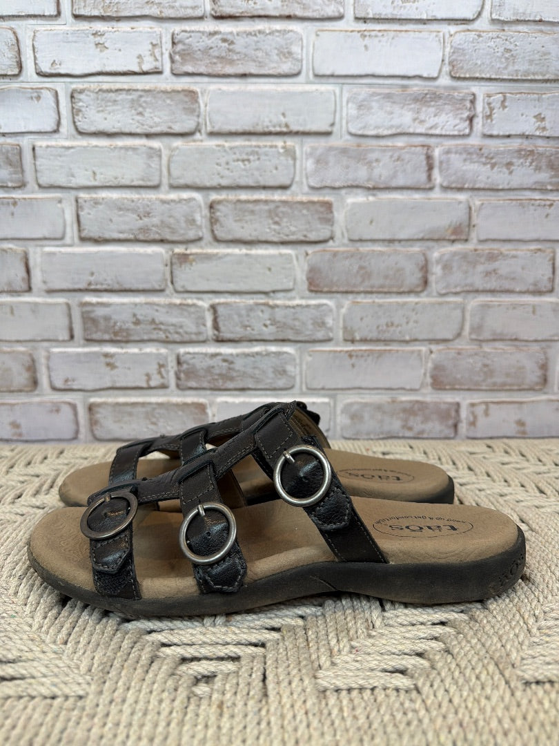 Taos Sandals, Black multi, 9, Used - Excellent