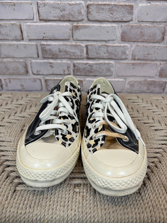 Converse Sneakers, Black/leopard, 6, Used - Fair