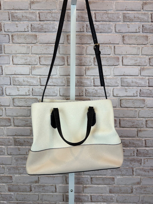 Kate Spade Handbag, White/beige/black, One Size, Used - Good