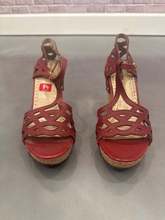 Adrienne Vittadini Heels, Red, 5.5, Used - Good