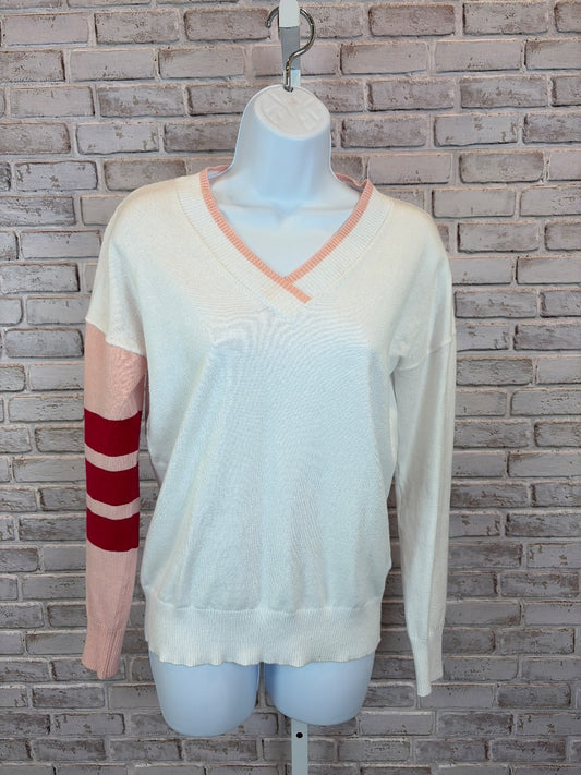 GG Blue Sweater, White/pink/red, XS, Used - Good
