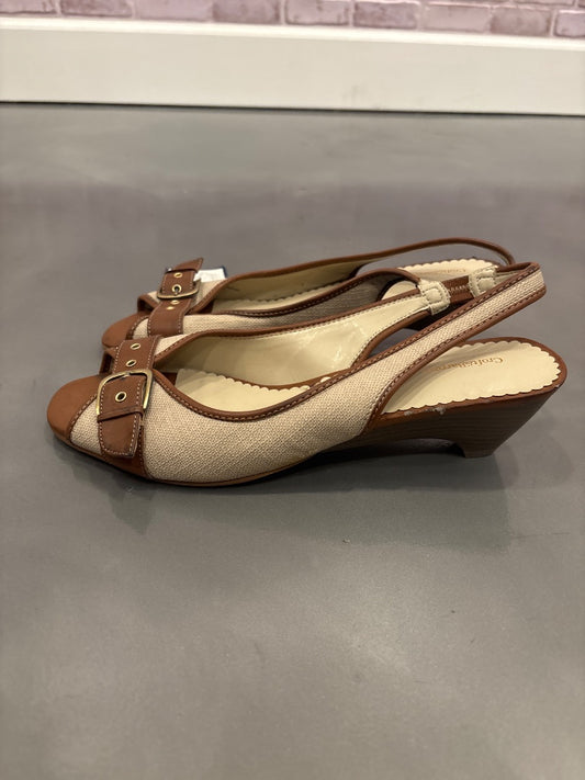 Croft & Barrow Heels, Brown/tan, 10, Used - Good