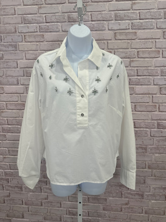 Talbots Shirt, White, Small, Used - Good