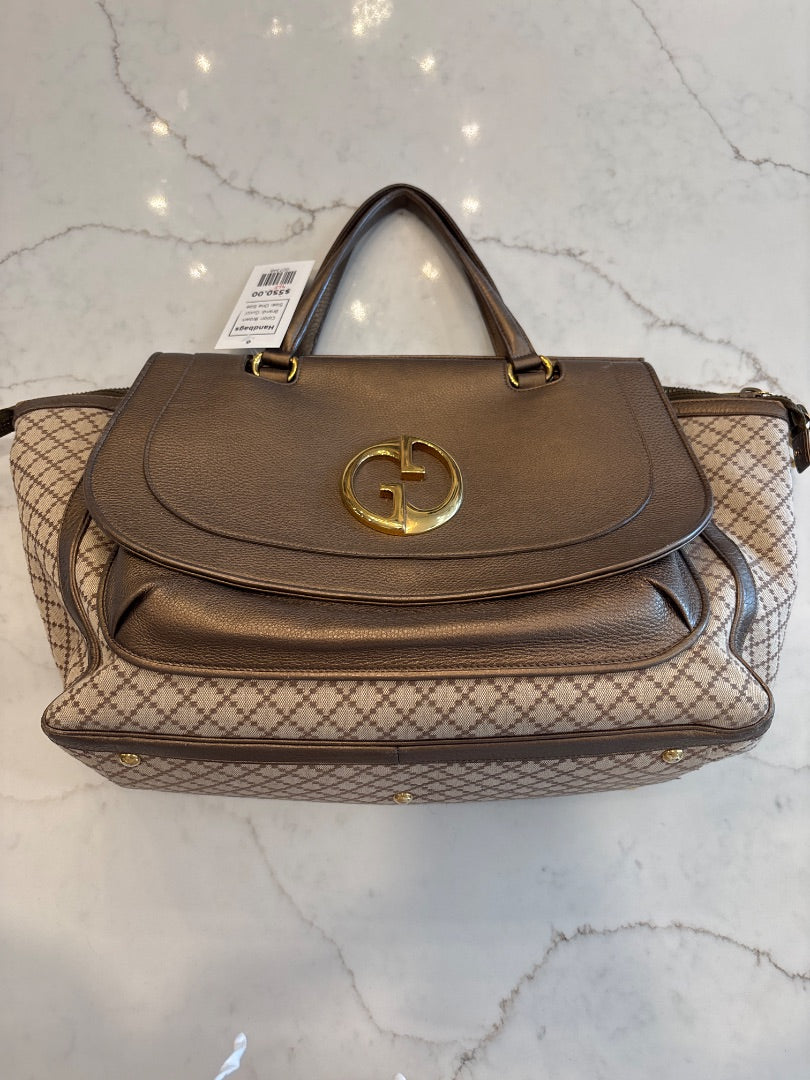 Gucci Handbags, Brown, One Size