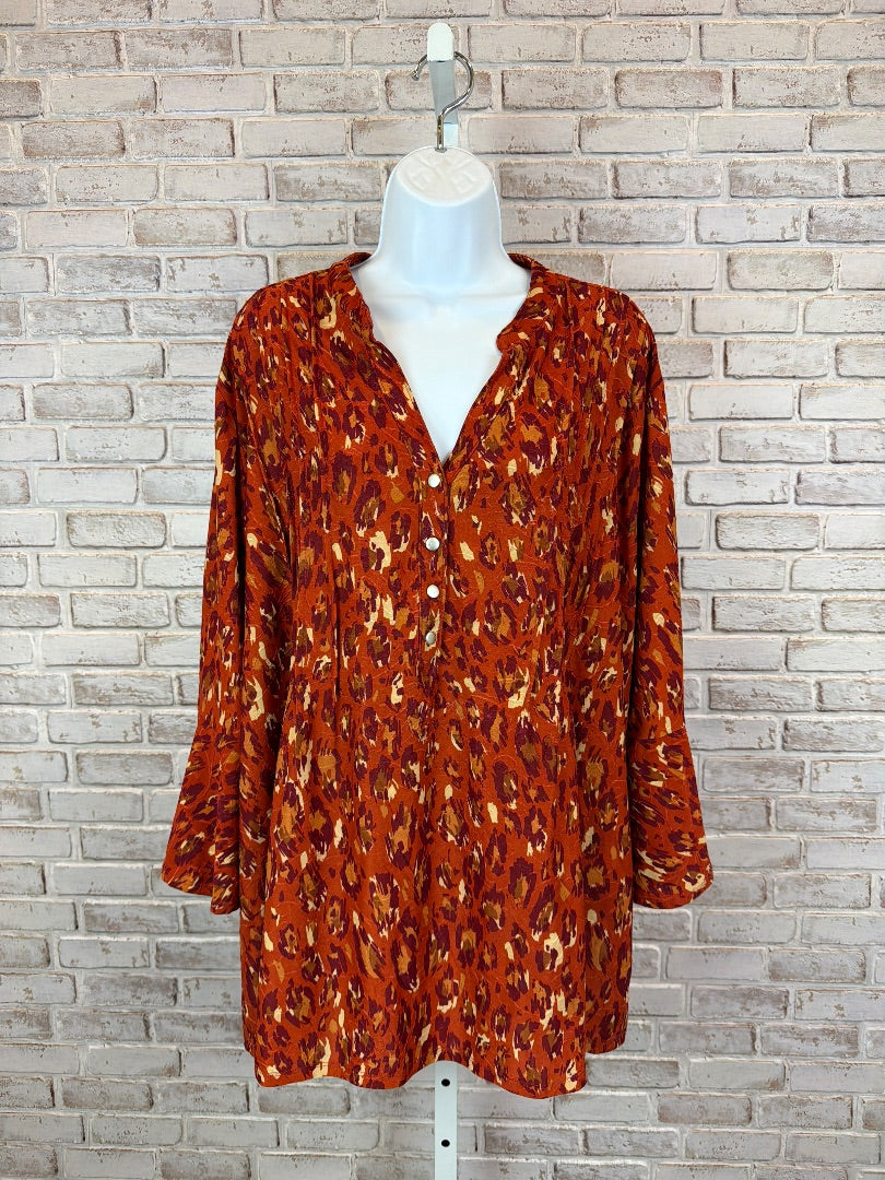 NY Collection Shirt, Multi, XXL, Used - Good