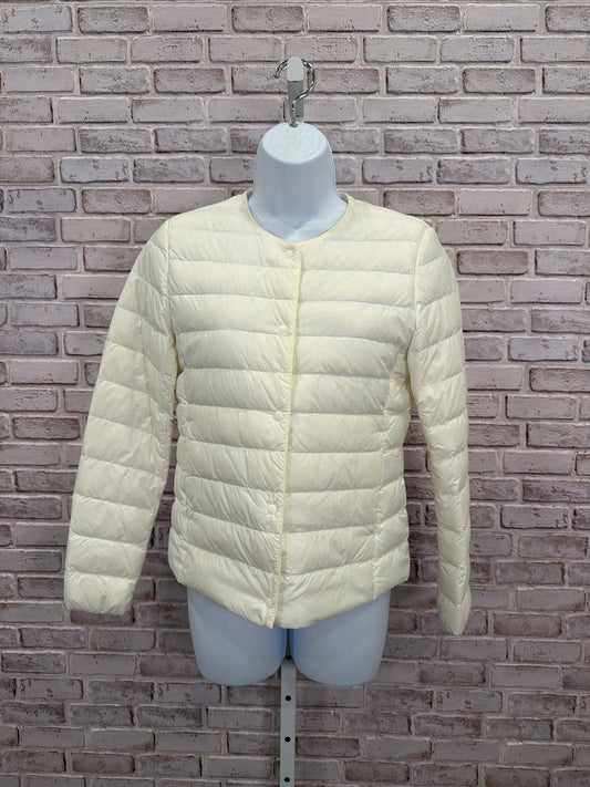 Uniqlo Puffer Jacket, White, Small, Used - Good