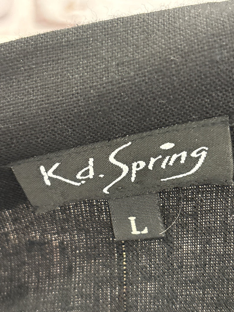 KD spring Jacket, Black multi, Large, Used - Good