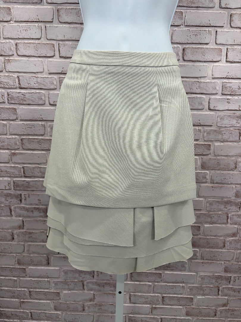 Bcbgmaxazria Skirt, Khaki, 4, Used - Good