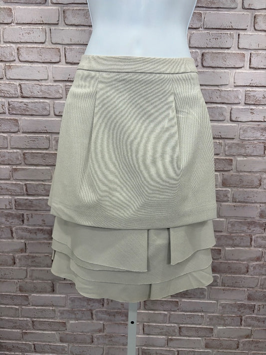Bcbgmaxazria Skirt, Khaki, 4, Used - Good