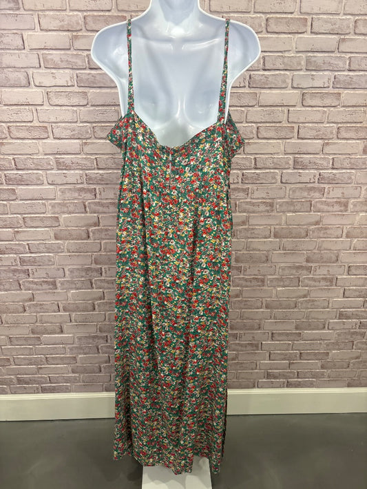Natural life Dress, Green floral multi, L/XL, New With Tags