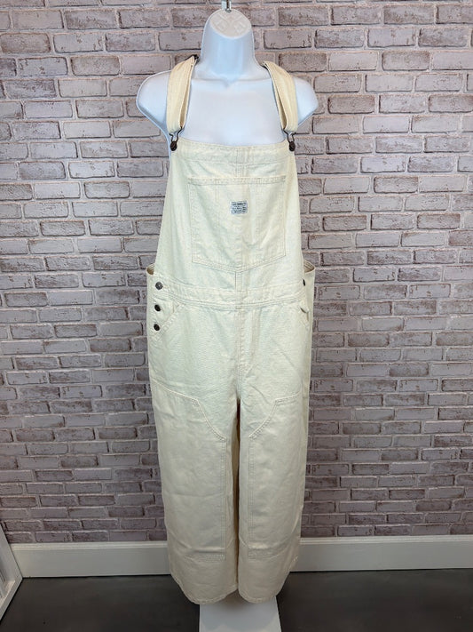 Levis Denim Overalls, White, XL, New With Tags