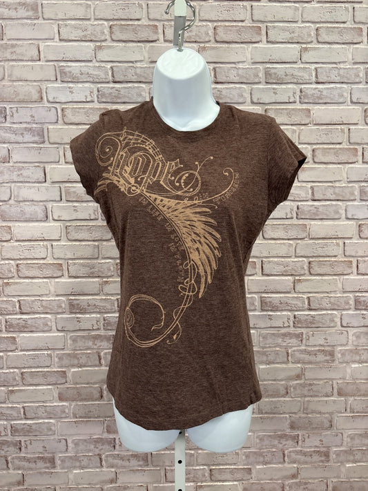 Jedidiah Tee shirt, Brown multi, Large, Used - Good
