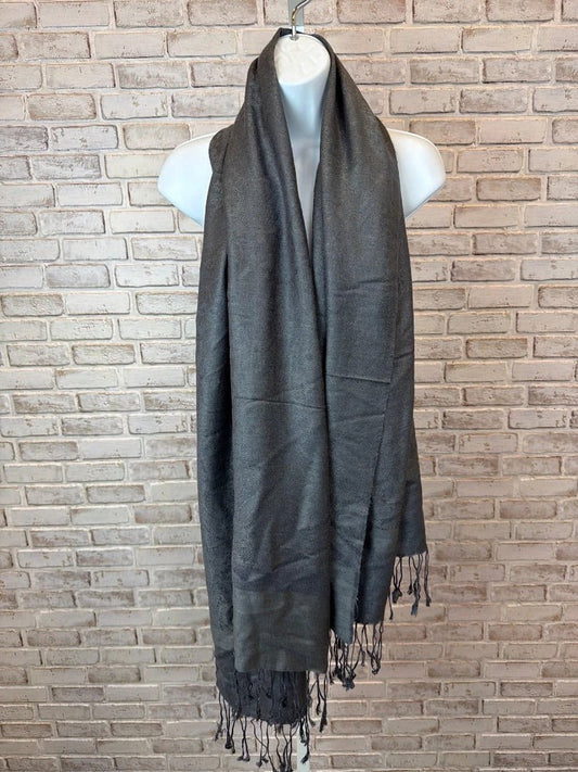 Pashmina Accessory - Scarf – Pashmina Scarf, Grey, One Size, Used - Good