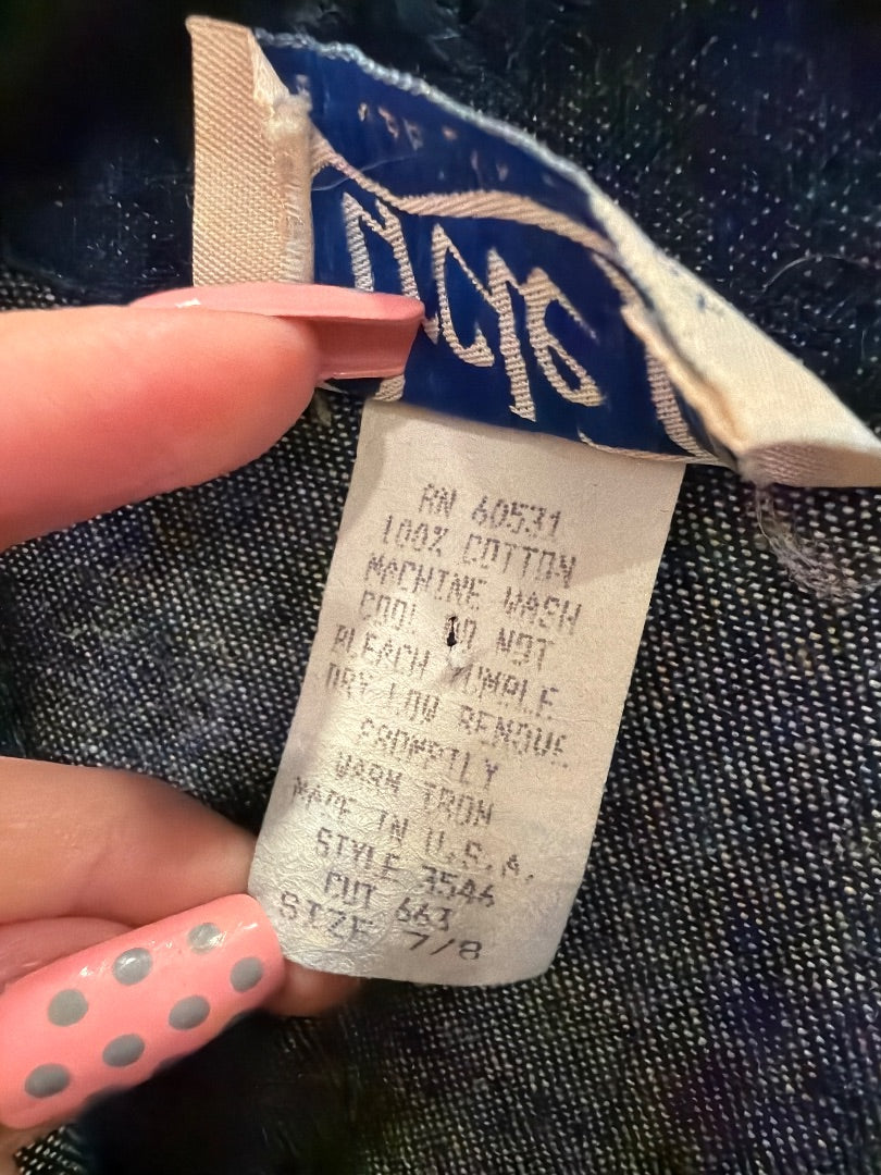 Vintage Circle T Denim & Fringe Dress, Denim multi, 8, Used - Excellent