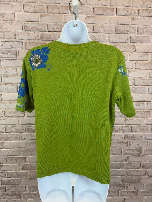 Chicos Shirt, Green, Large/2, Used - Excellent