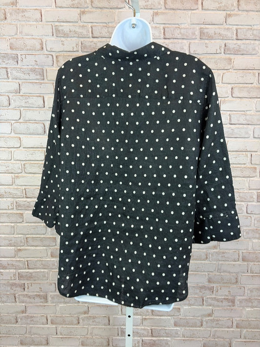 Chicos Shirt, Blue, Large/2, Used - Excellent