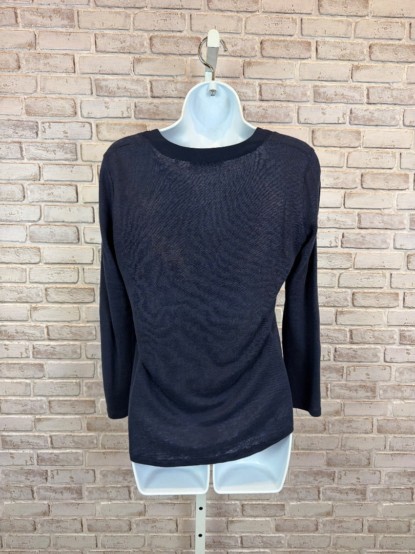 Sandro Shirt, Navy, Small, Used - Good