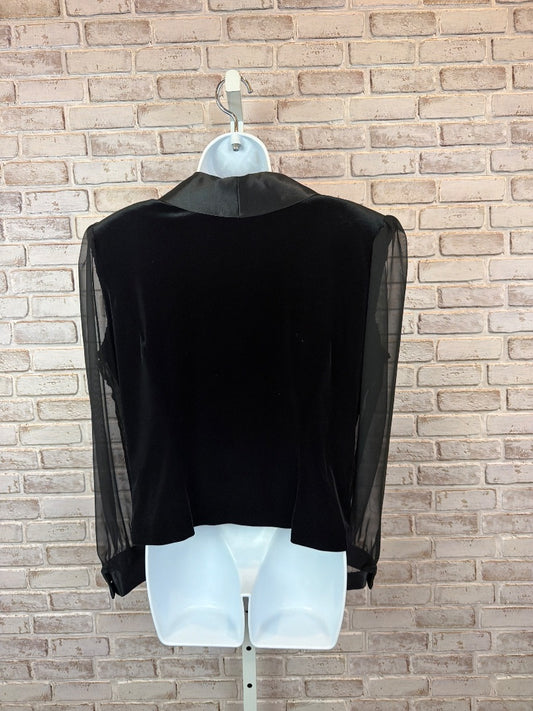 R&K Evenings Velvet Blazer, Black, 12, Used - Excellent