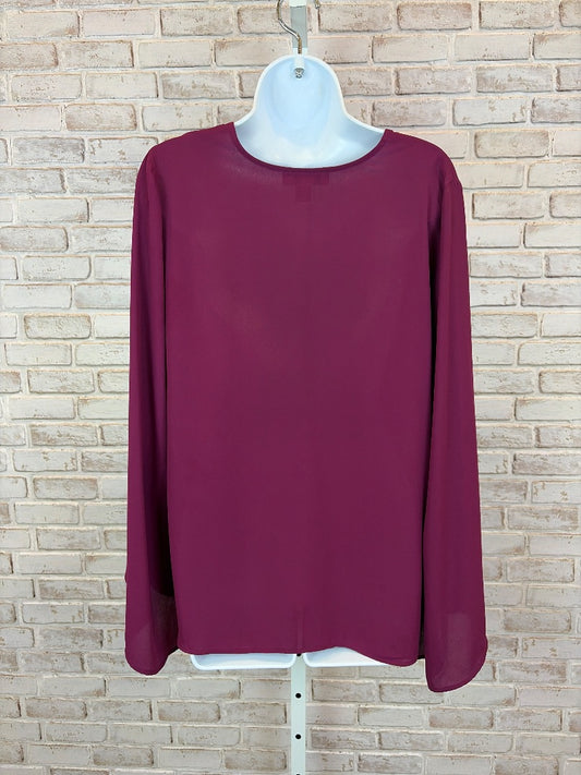 Karen Kane Shirt, Purple, Small, Used - Good