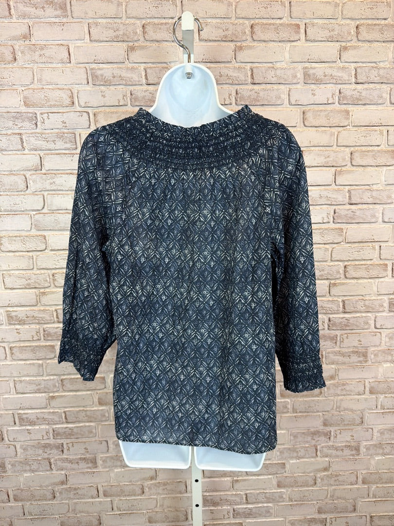 Talbots Shirt, Blue multi, Medium, Used - Good