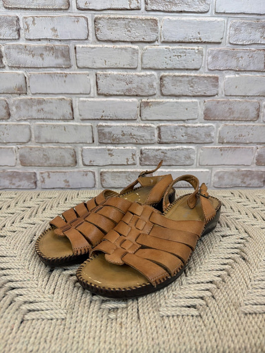 St. John’s Bay Sandals, Tan, 7.5, Used - Good